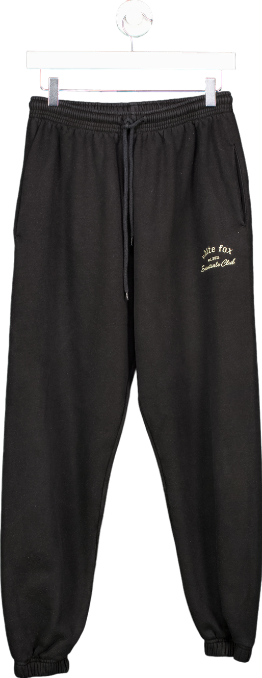 White Fox Black Sweatpants UK S