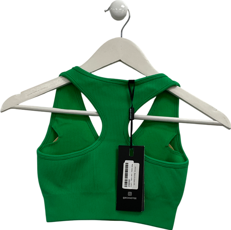 bo+tee Green Stella Seamless Plunge Bra UK XS