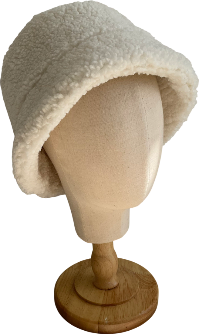 H&M Cream Faux Sterling Bucket Hat UK M