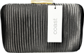 Coast Black Pleated Satin Box Clutch Bag