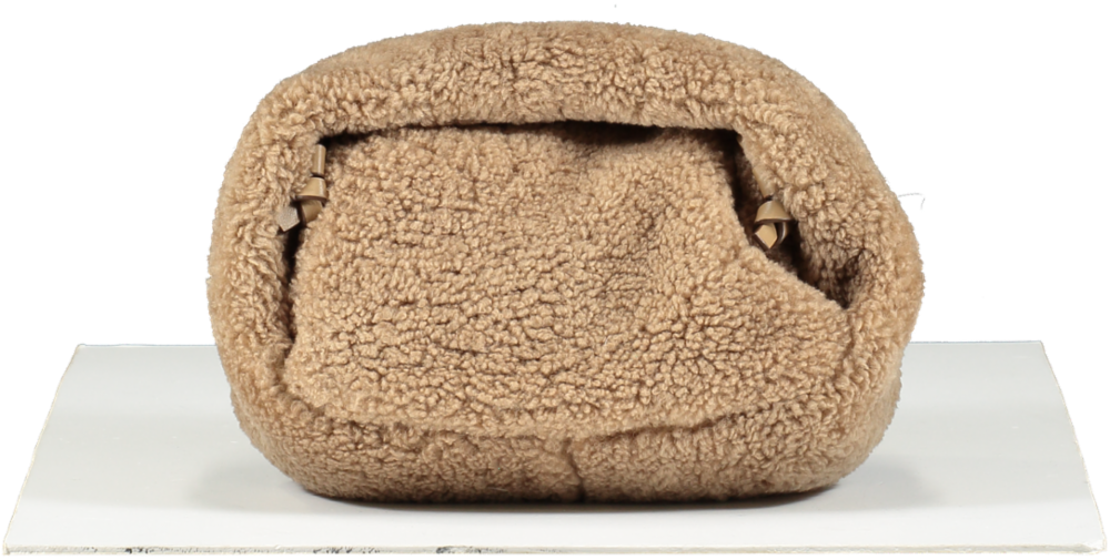 Demellier London Beige Lisbon Shearling Mini Bag