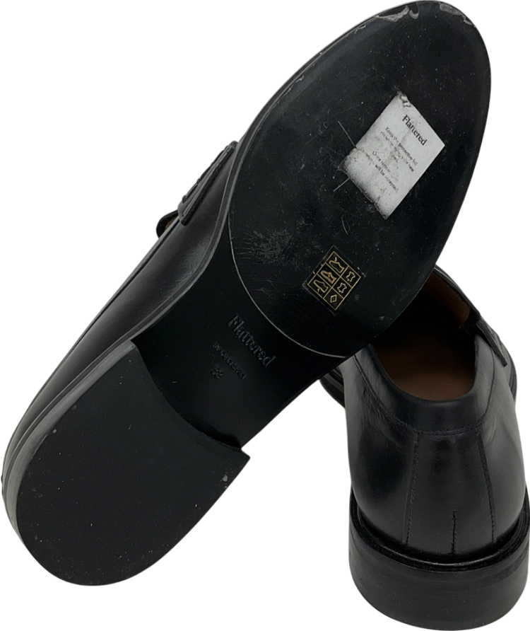 Flattered Black Sara Leather Loafer UK 5 EU 38 👠