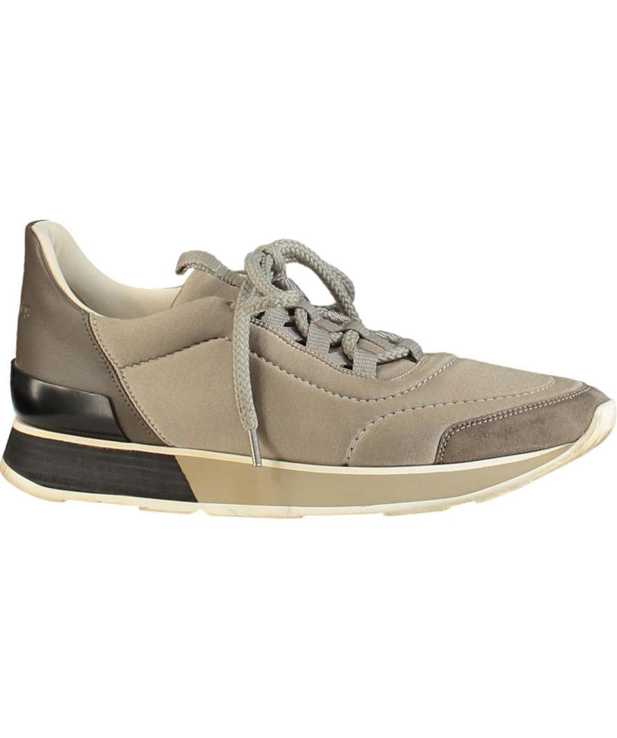 Hermès Beige Taupe Stadium Low Trainers UK 4 EU 37 👠