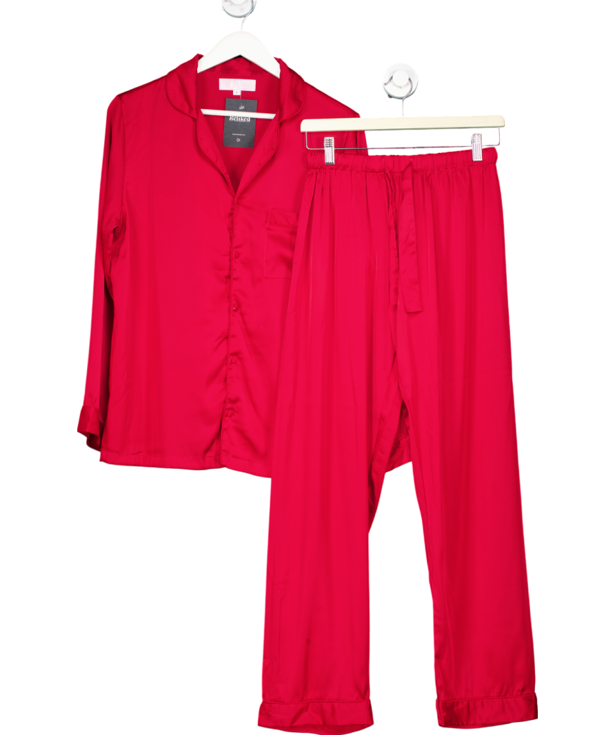 The NAP Co. Red Satin Pyjama Set UK S