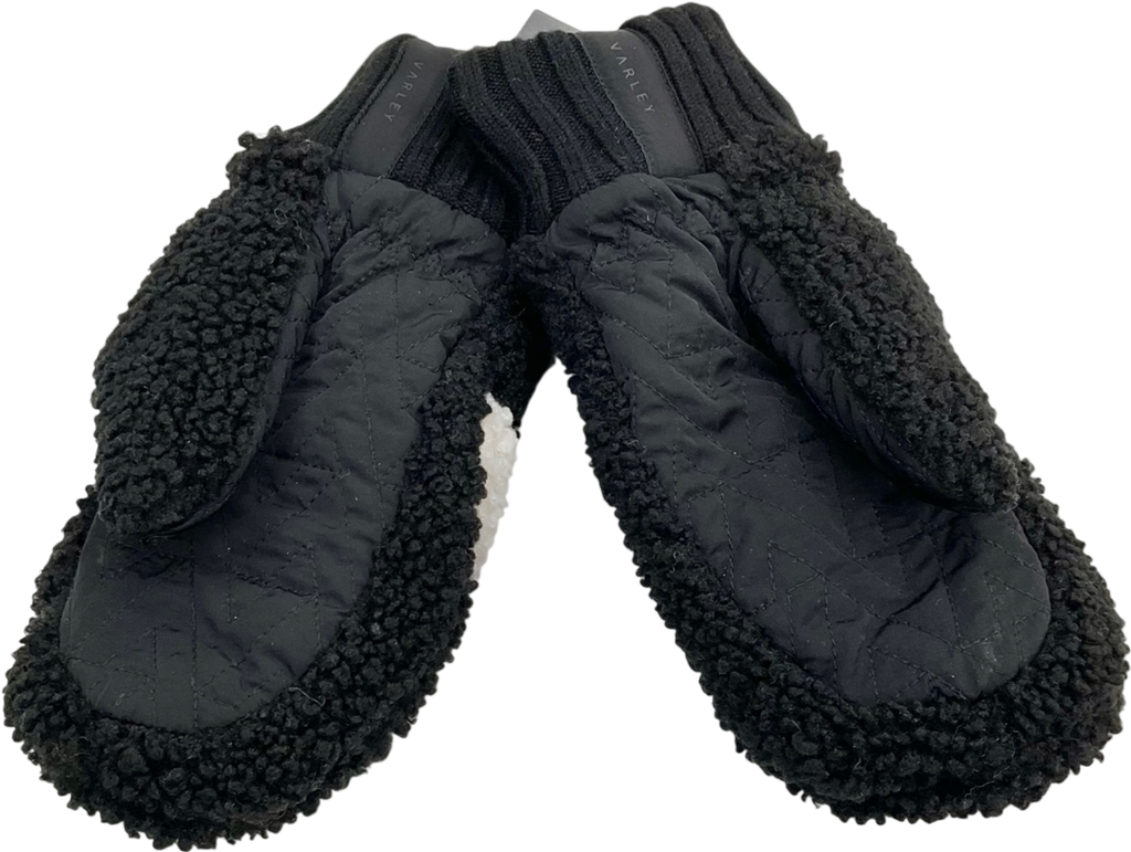 Varley Black Heyward Sherpa Mitten One Size