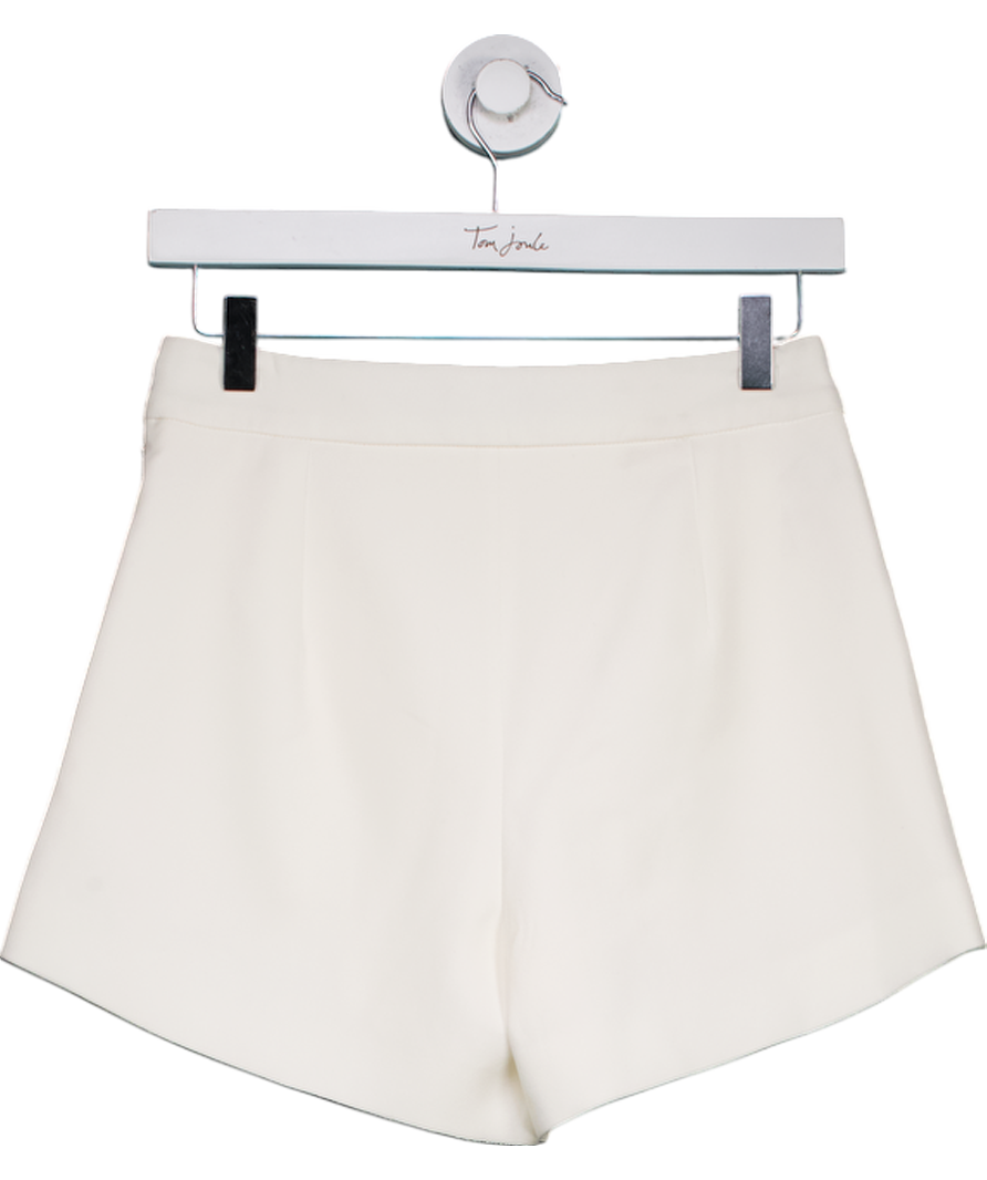 Karen Millen White Tailored Wrap Button Mini Skort UK 6