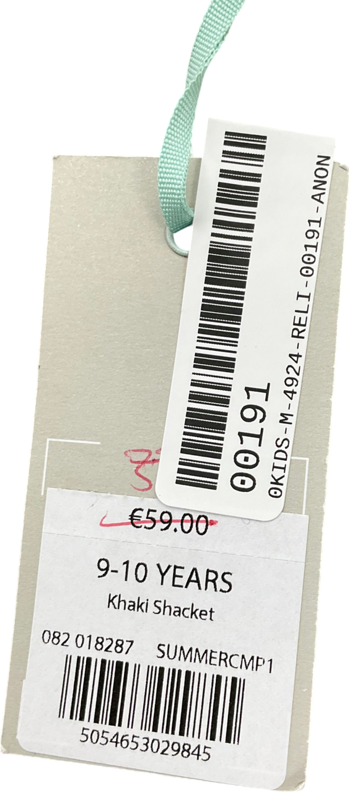 Mintie by Mint Velvet Green Star Embroidered denim Shacket 9 Years