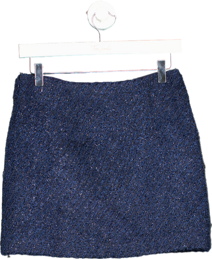 Michael Kors Navy Tweed Skirt UK XS