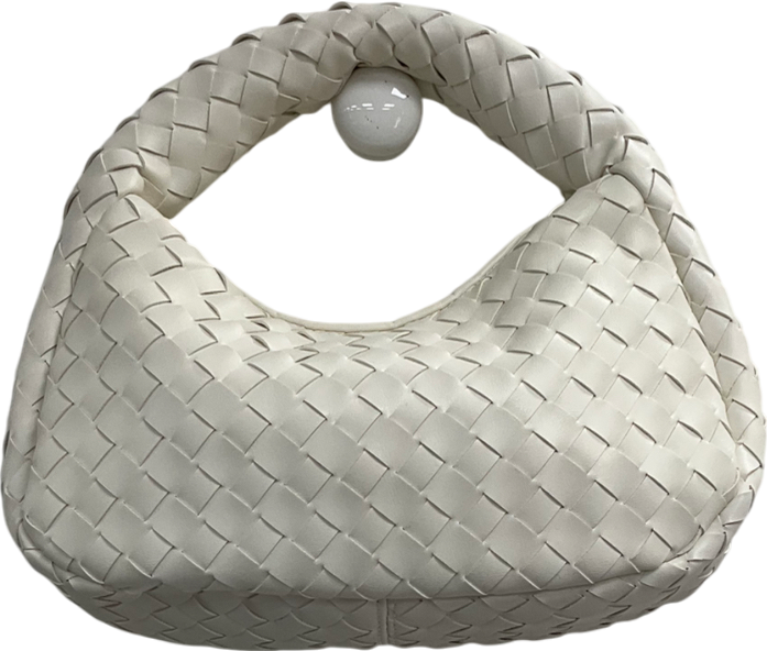 White Woven Shoulder Bag