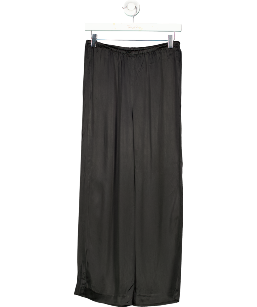 & Other Stories Black Pull On Satin Trousers UK 6