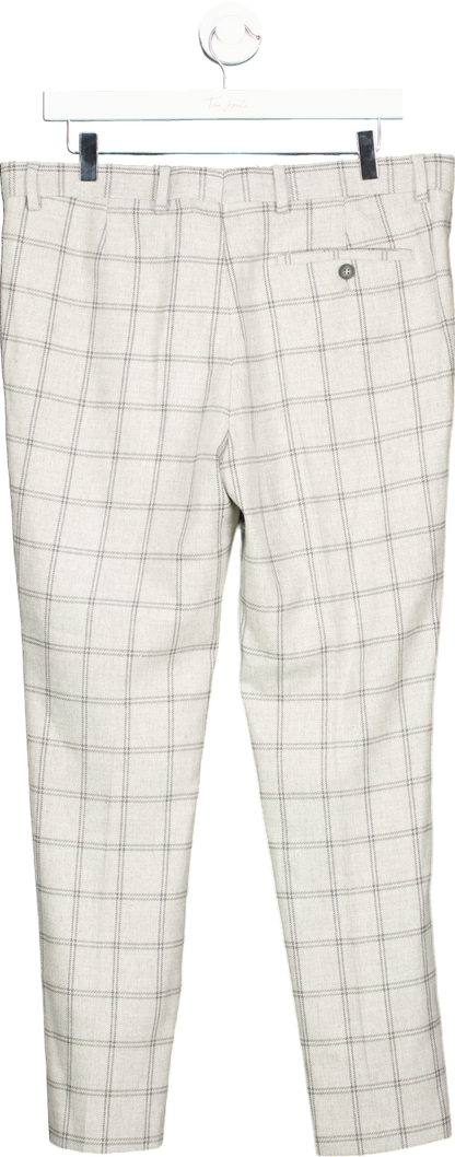 River Island Grey Check Trousers UK 34S