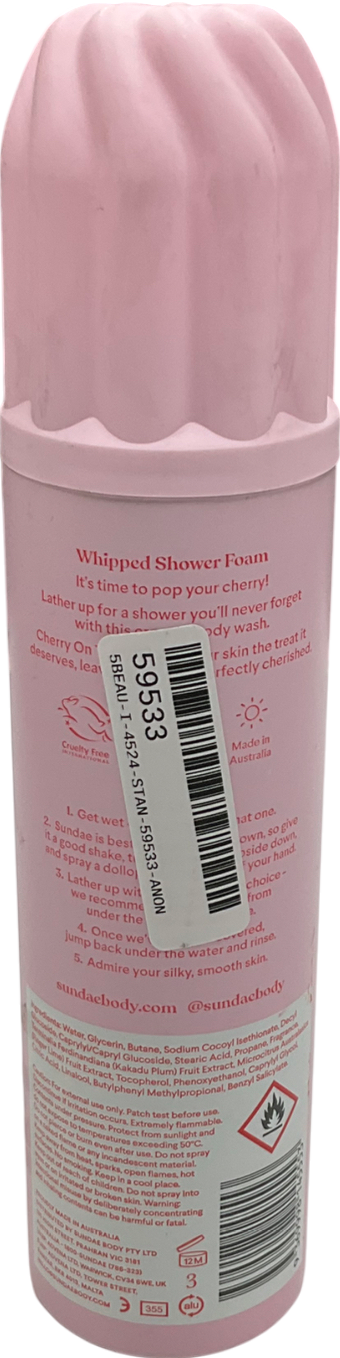 Sundae Cherry On Top Whipped Shower Foam Cherry On Top 265 ml