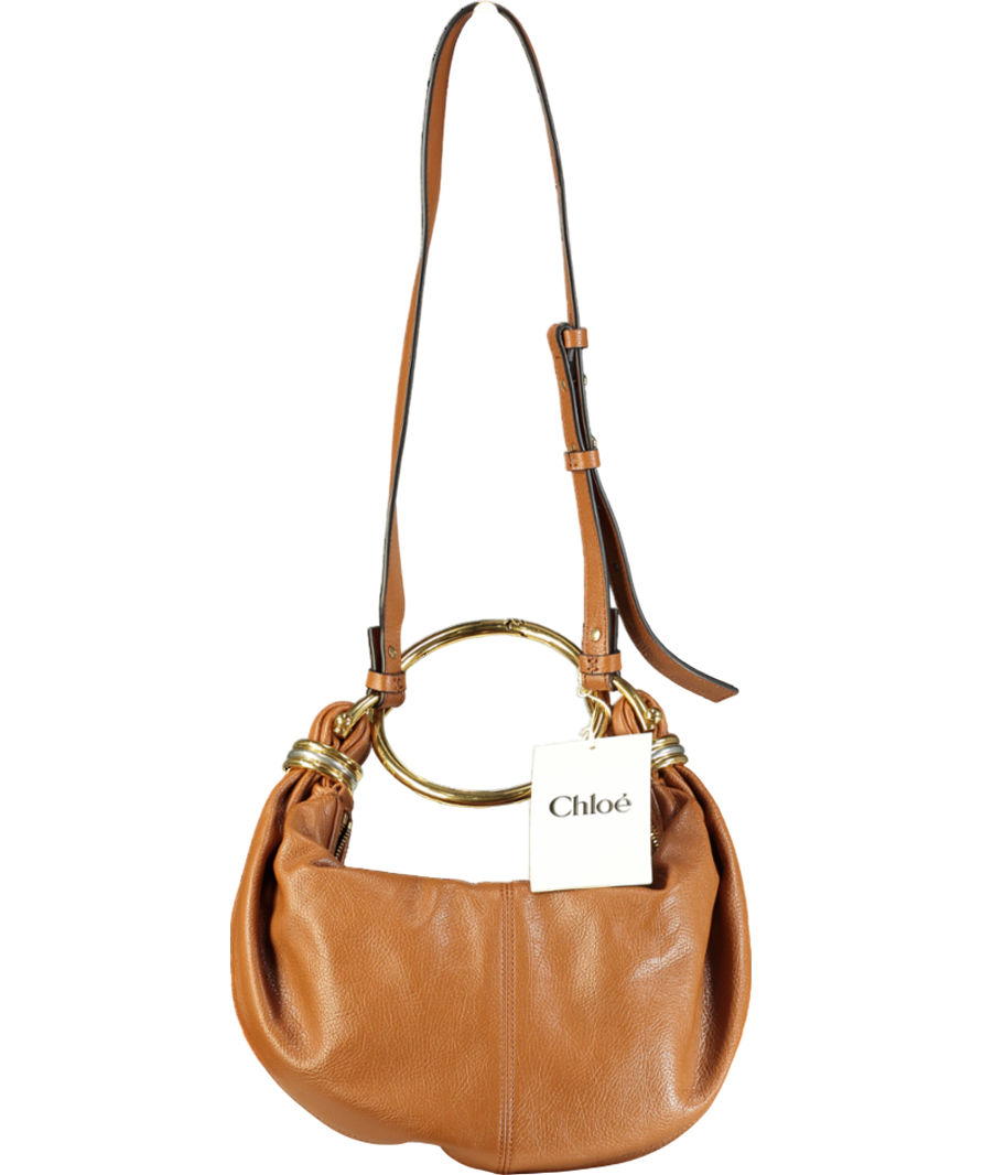 Chloé Brown Small Bracelet Hobo Bag