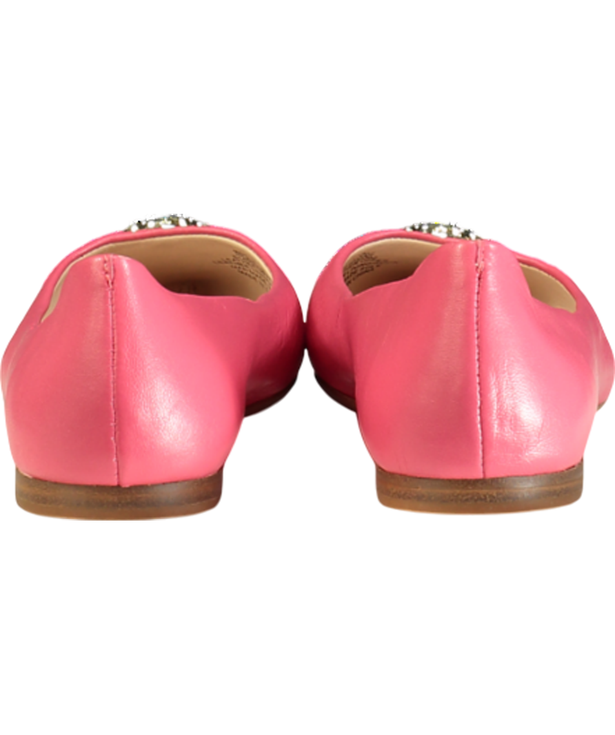 Kate Spade Pink Leather Noah Flats UK 8 EU 41 👠