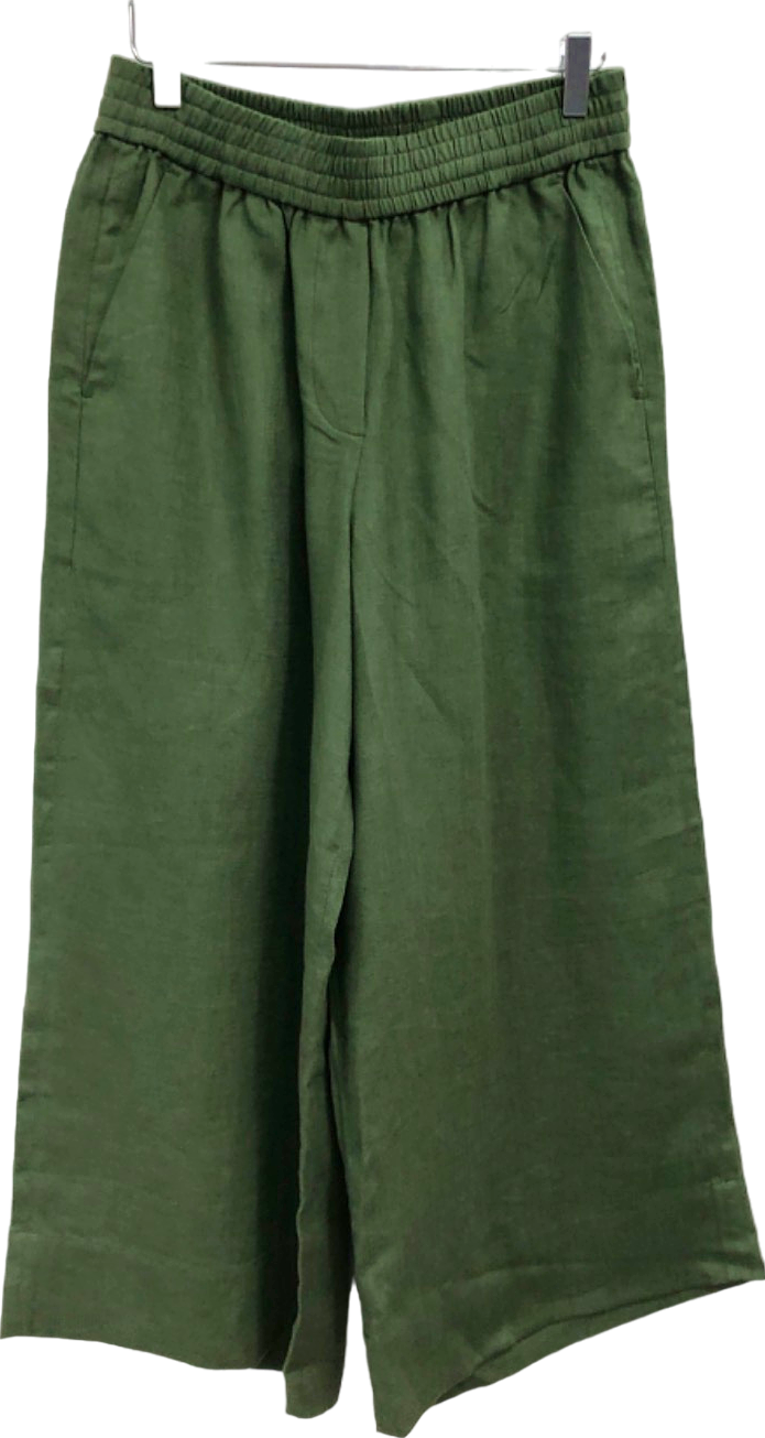 WYSE Green Linen Trousers UK 8