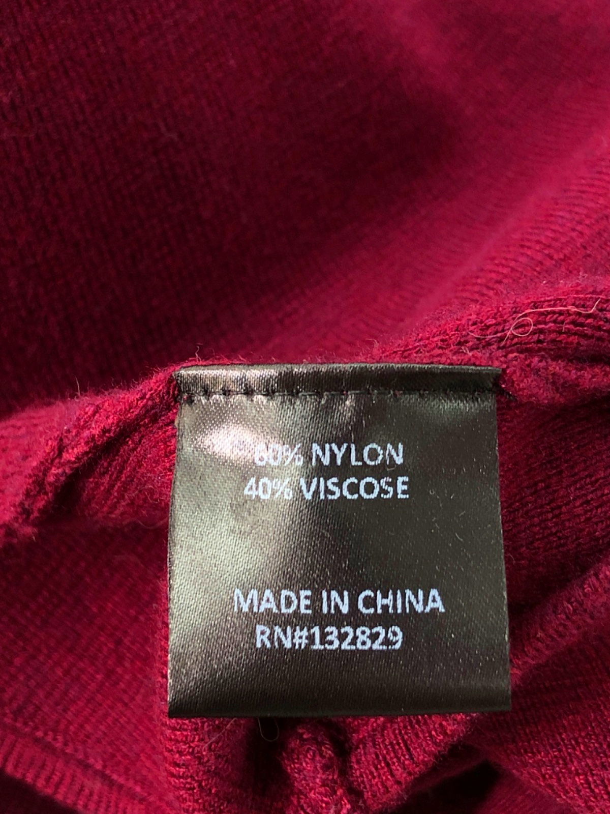 NBD Burgundy Open Back Sweater UK XS