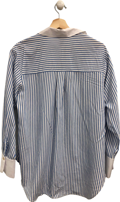 River Island Blue Striped Shirt UK 6