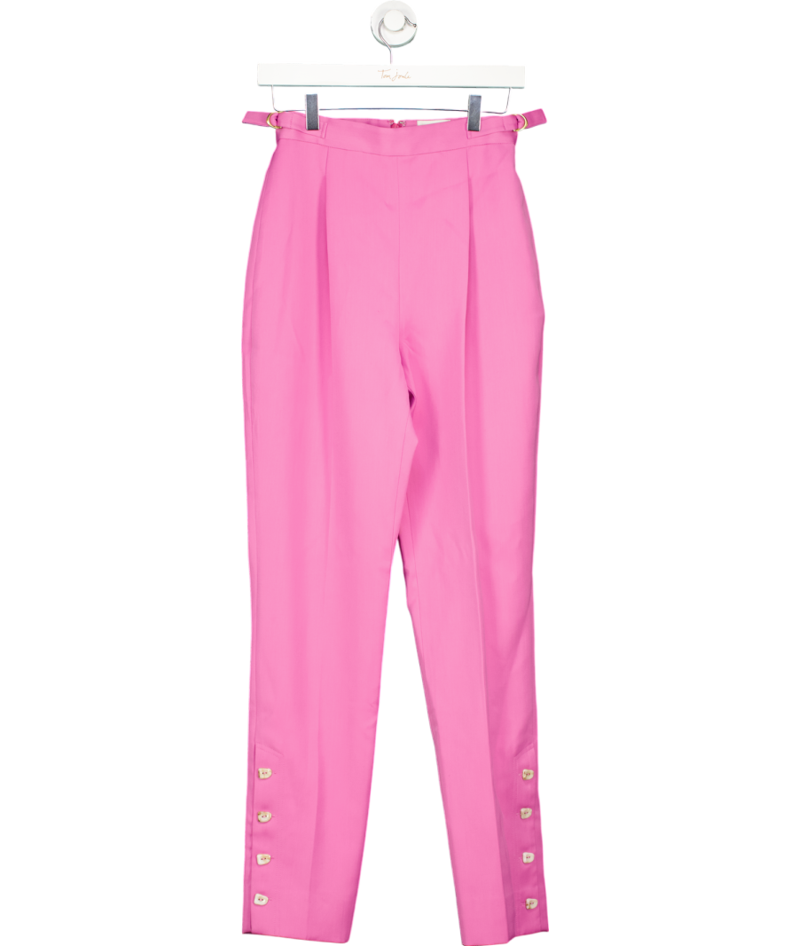 Aje Fuchsia Pink Allegro Tailored Pant UK 8