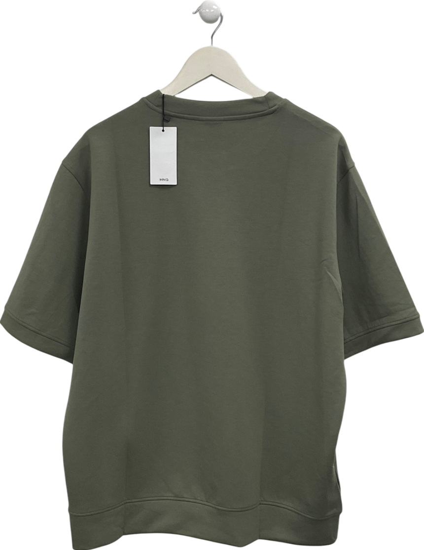 MANGO Green Cotton T Shirt UK XL