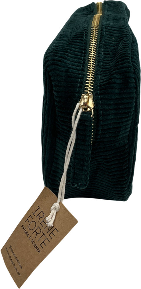 Irene Forte Green Corduroy Wash Bag