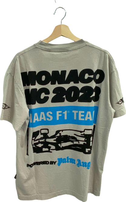 Palm Angels Grey Haas FT Team Monaco GP T-shirt L