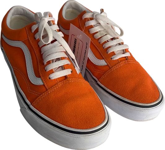 Vans Orange Old Skool Trainers UK 7