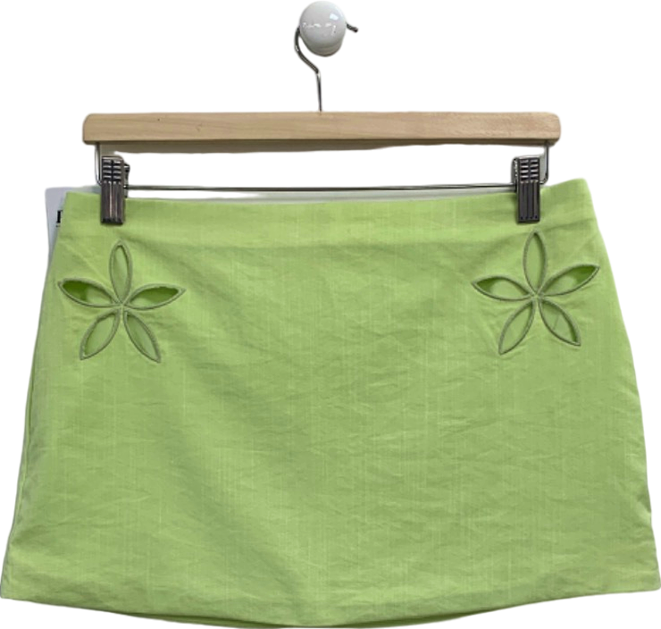 Mistress Rocks Green Mini Skirt UK M