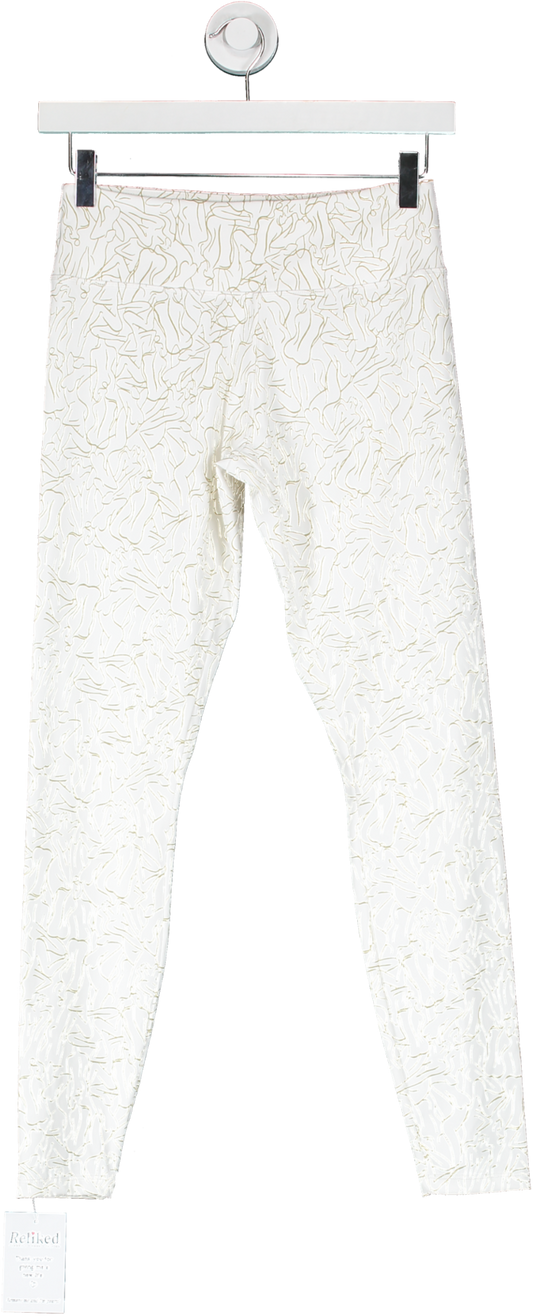 SEFI White 'sugar' Print Silhouette Legging UK M
