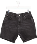Mint Velvet Black High Rise Denim Shorts UK 10