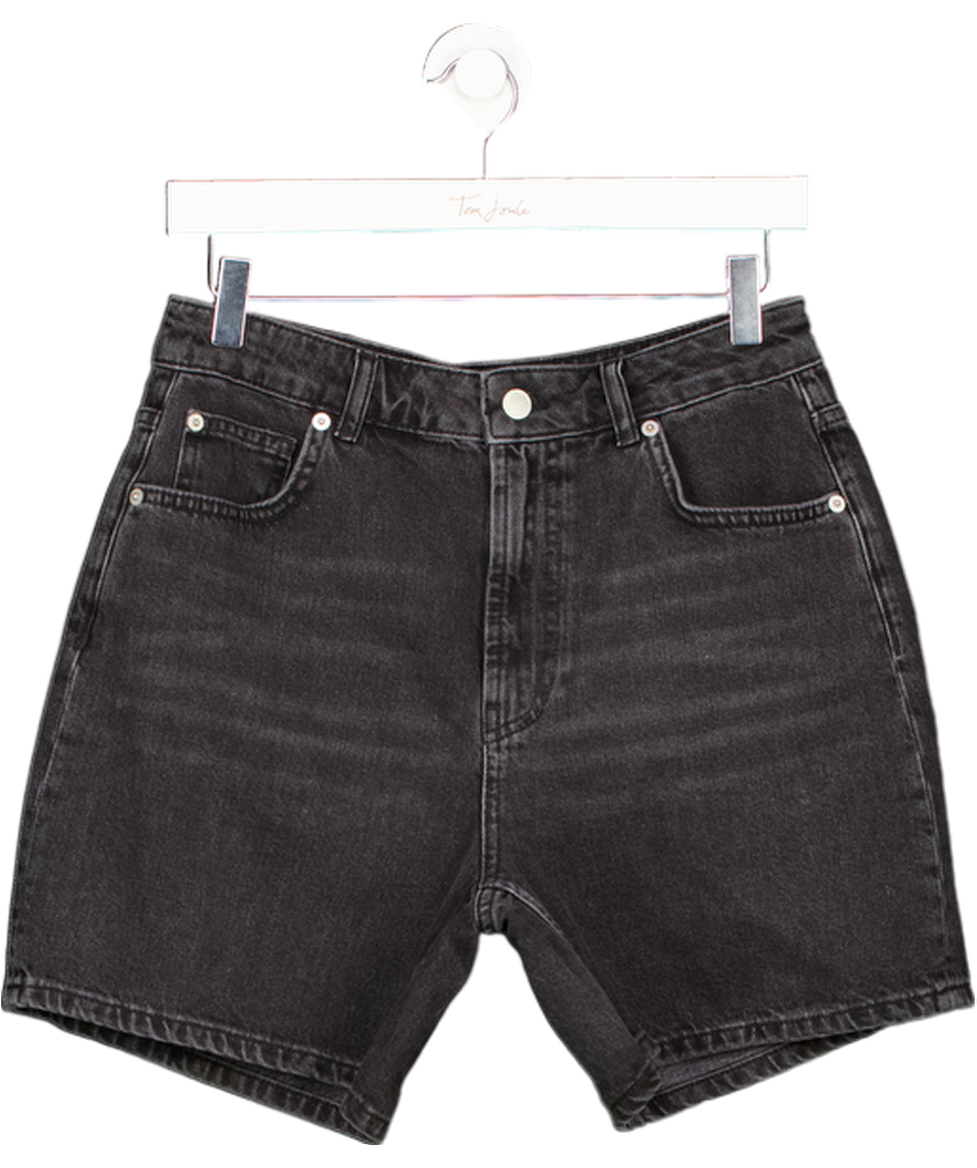 Mint Velvet Black High Rise Denim Shorts UK 10