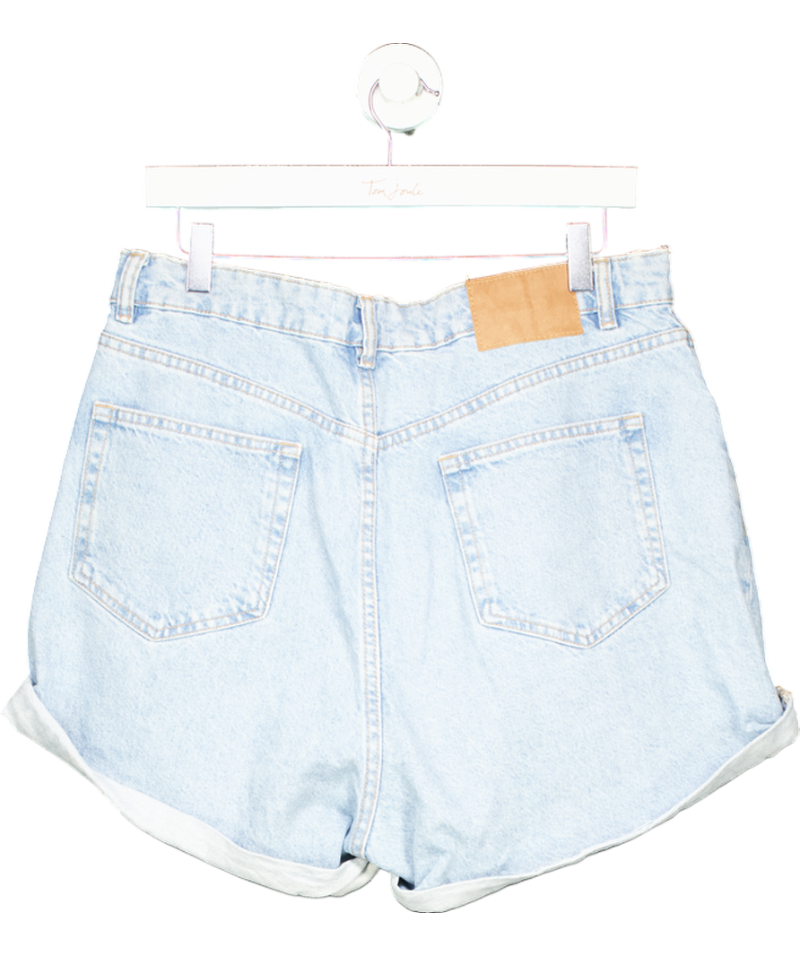 ZARA Blue Denim Shorts UK 14