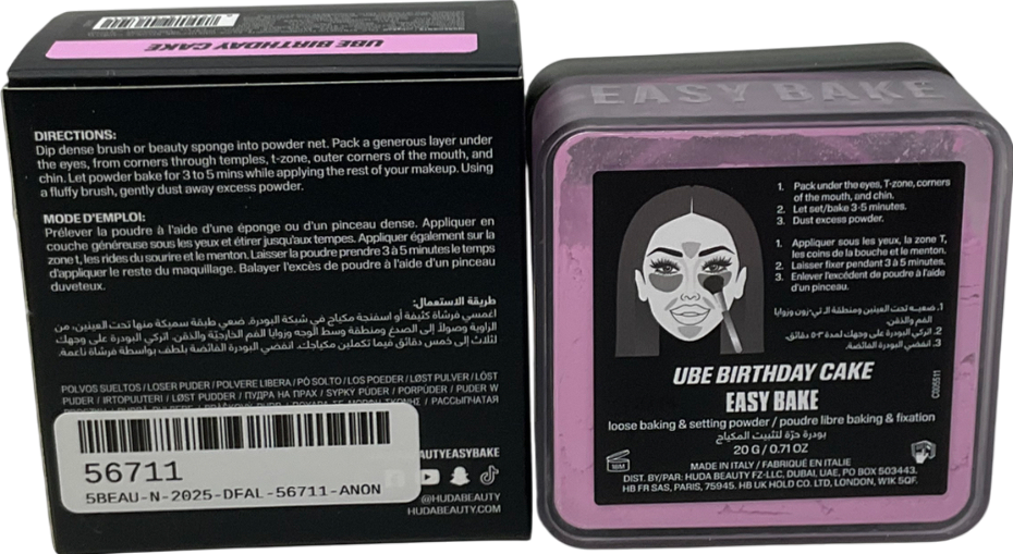 Huda Beauty Easy Bake Loose Powder Ube Birthday Cake 20g