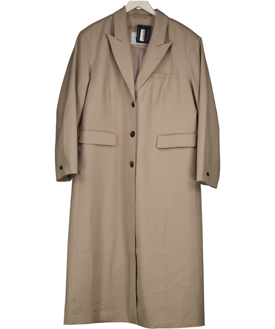 T/ALA Longline Blazer Coat - Soft Khaki Green UK XL