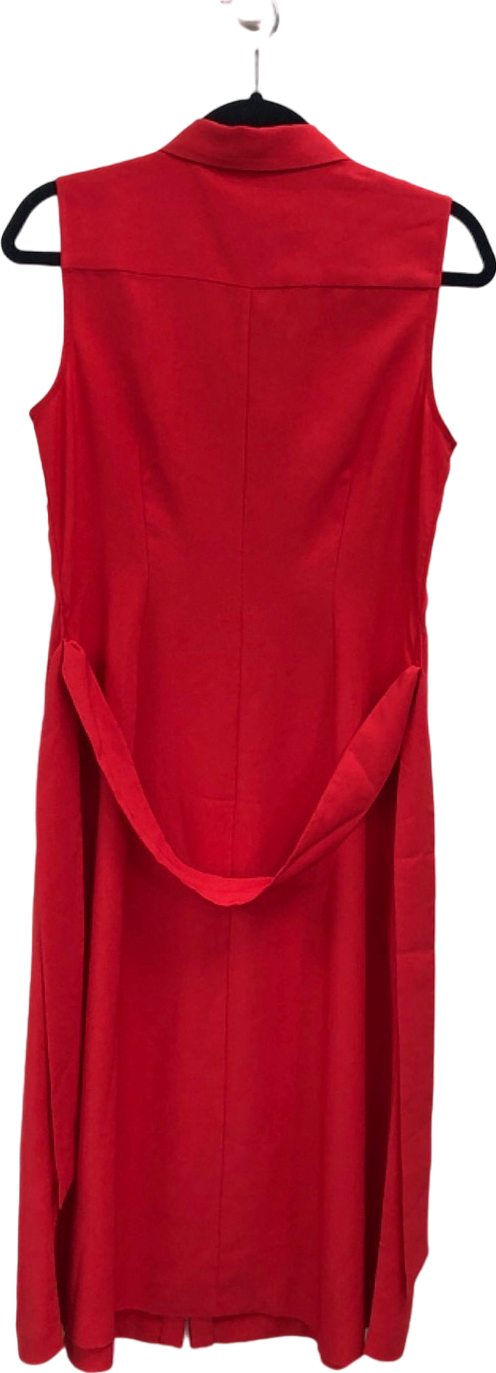 Hobbs Sandra Sleeveless Dress, Begonia Red UK 10