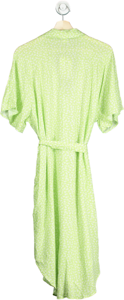 Monki Green Dusty Light Shirt Dress UK S