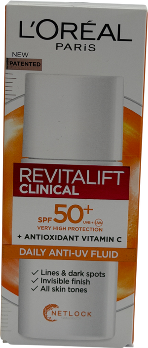 L'Oreal Revitalift Clinical Spf 50+ Invisible Uv Fluid 50ML