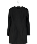 Karen Millen Black Brushed Tailored Jersey Mini Scuba Dress UK XS
