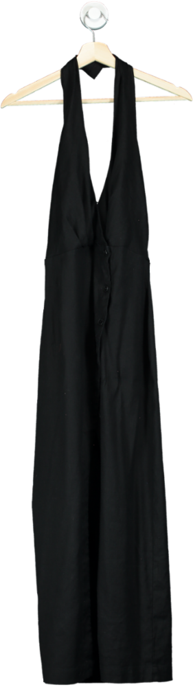 Anthropologie Black Sleeveless Maxi Dress UK M