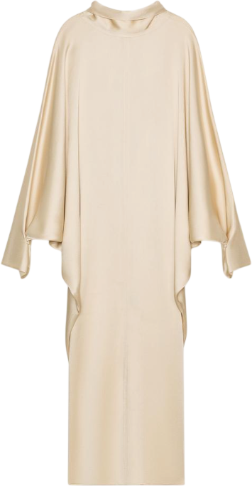 ZARA Beige Zw Collection Limited Edition Satin Tunic UK S