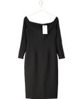 Safiyaa Black Starling Midi Dress UK 12