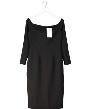 Safiyaa Black Starling Midi Dress UK 12