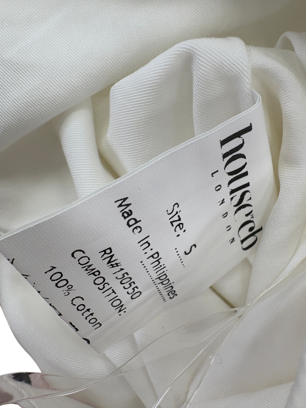 House of CB White Eden Cotton Maxi Skirt UK S