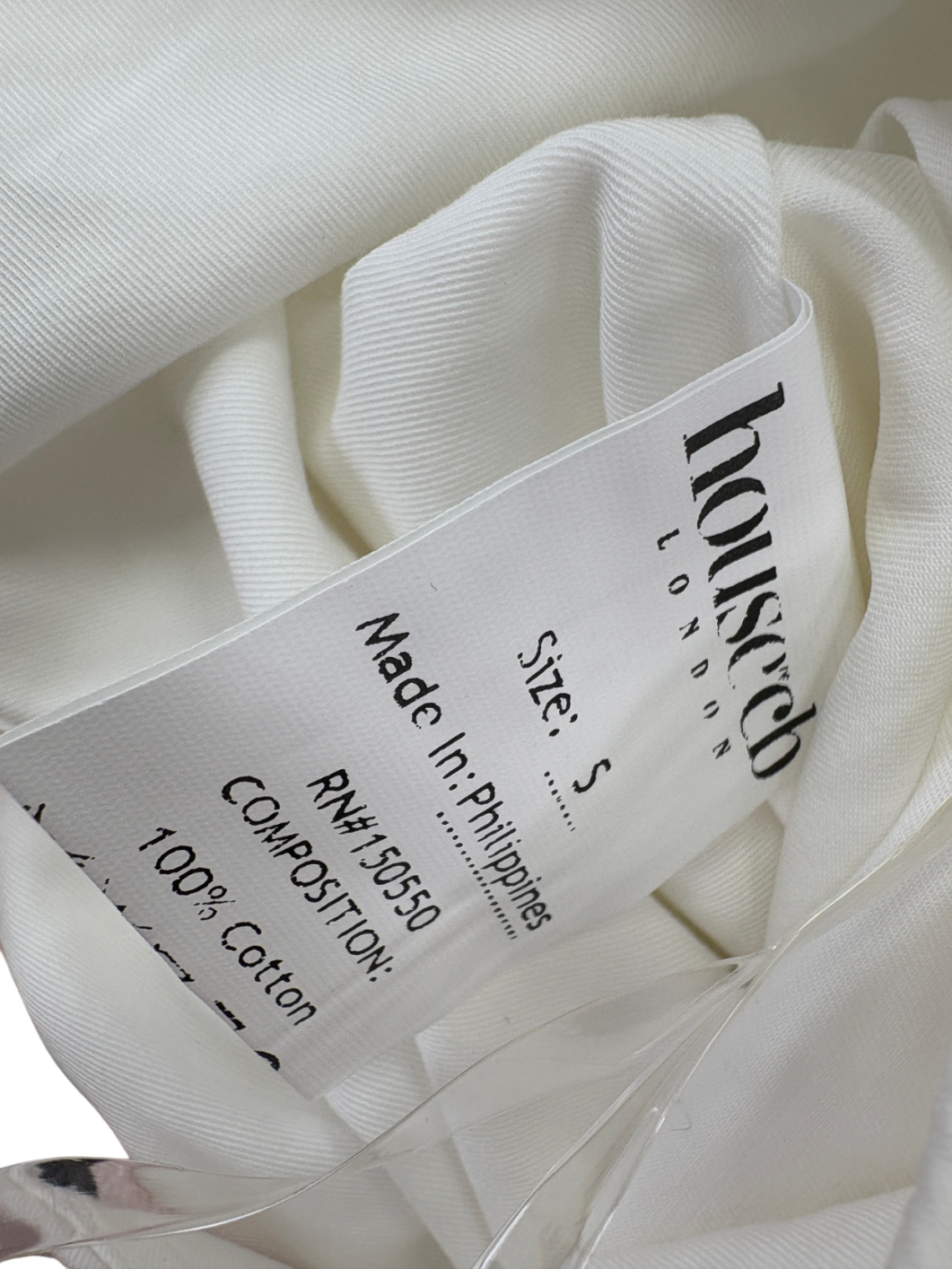 House of CB White Eden Cotton Maxi Skirt UK S