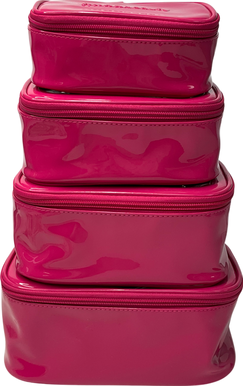 Huda Beauty Pink Set Of 4 Make Up Storage Bags