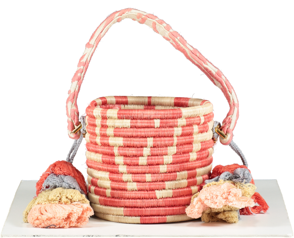 Maison Alma Orange X Pierre Fray Jungla Wrapped Bucket Bag