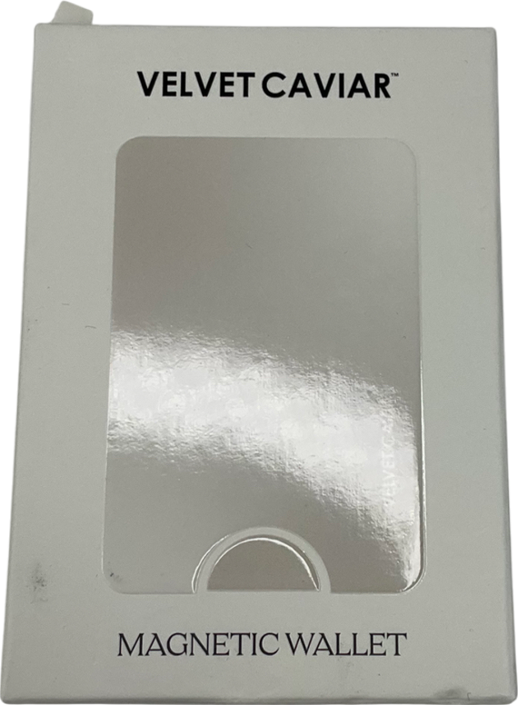 Velvet Caviar  Burgundy Vibe Checkered Magnetic Wallet One Size