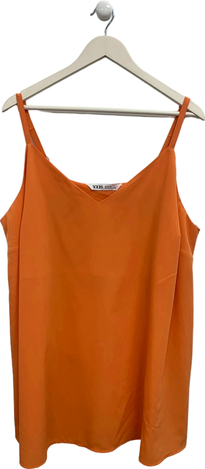 Yours Orange Cami Top UK 22-24