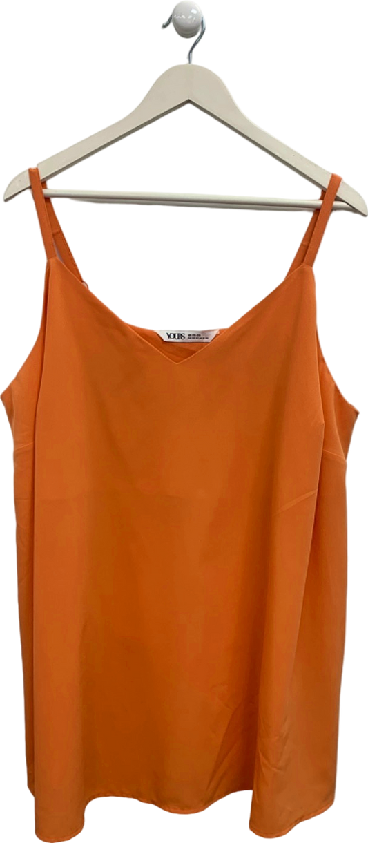 Yours Orange Cami Top UK 22-24