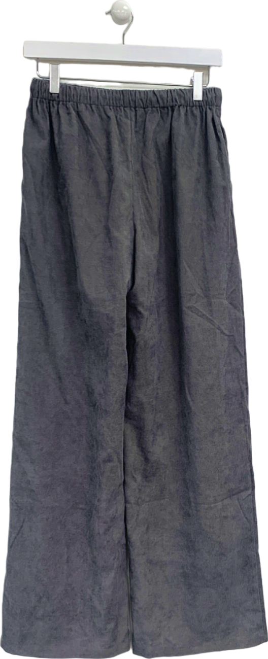 PrettyLittleThing Grey Wide Leg Trousers UK 8