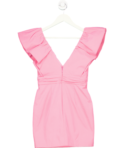 Elle Zeitoune Pink Destiny Fitted Mini Dress UK 6